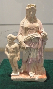 Tanagra statuette - source Guzelyurt Antiquities Museum